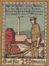  Бона. Германия. Лаге (Липпе) 25 пфеннигов 1921 год. Нотгельд. (XF) 