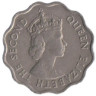  Маврикий. 10 центов 1978 год. Королева Елизавета II. 