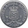  Нидерландские Антильские острова. 1 цент 1980 год. Герб. 