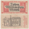  Бона. Германия. Кайзерслаутерн 10 миллиардов (10.000.000.000) марок 1923 год. Нотгельд. (VF) 