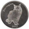  Остров Строма. Набор монет 1 фунт 2017 год. Кошки. (3 штуки) 
