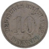  Германская империя. 10 пфеннигов 1899 год. (F) 