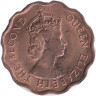 Британский Гондурас. 1 цент 1964 год. Елизавета II. 