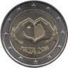  Мальта. 2 евро 2016 год. Любовь. 