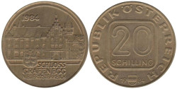 Австрия. 20 шиллингов 1984 год. Дворец Графенег.