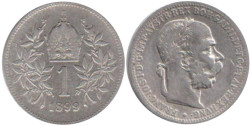 Австрия. 1 крона 1899 год.