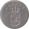  Дания. 1 крона 1972 год. Король Фредерик IX. 