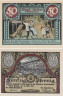  Бона. Германия. Бад-Зульца 50 пфеннигов 1921 год (серия D). Нотгельд. (XF) 
