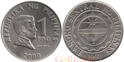 Филиппины. 1 песо 2000 год.
