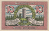  Бона. Германия. Бад-Лобенштайн 10 пфеннигов 1921 год. Нотгельд. (XF) 