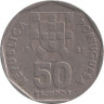  Португалия. 50 эскудо 1987 год. Парусник. 