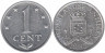  Нидерландские Антильские острова. 1 цент 1982 год. Герб. 