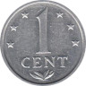  Нидерландские Антильские острова. 1 цент 1982 год. Герб. 