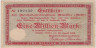  Бона. Германия. Мюнстер 1000000 марок 1923 год. Дирекция железной дороги. Нотгельд P-S1323A (VF) 