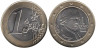  Австрия. 1 евро 2008 год. Вольфганг Амадей Моцарт. 