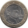  Австрия. 1 евро 2008 год. Вольфганг Амадей Моцарт. 