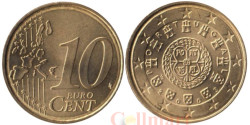 Португалия. 10 евроцентов 2003 год.