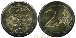 Италия. 2 евро 2008 год. 60 лет Всеобщей декларации прав человека.