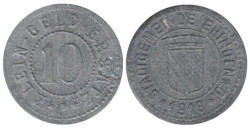 Германия. Эхинген. 10 пфеннигов 1918 год. Нотгельд.