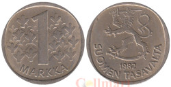 Финляндия. 1 марка 1982 год. Герб.
