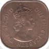  Малайя и Британское Борнео. 1 цент 1958 год. 