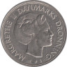  Дания. 1 крона 1983 год. Королева Маргрете II. 