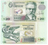  Бона. Уругвай 20 песо 2011 год. Хуан Зоррилья де Сан Мартин. (Пресс) 