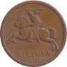  Литва. 10 центов 1991 год. 