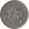  Литва. 1 лит 2002 год. Герб Литвы - Витис. 