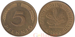 ФРГ. 5 пфеннигов 1990 год. (J)