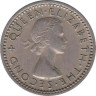  Новая Зеландия. 3 пенса 1953 год. Скрещенные вахаики. 