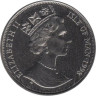  Остров Мэн. 1 крона 1998 год. 125 лет паровой железной дороге - горная железная дорога Пилатус. 