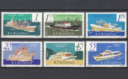 Набор марок. Румыния 1961 год. Корабли. (6 марок)