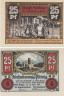  Бона. Германия. Бад-Зульца 25 пфеннигов 1921 год (серия B). Нотгельд. (XF) 