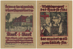 Бона. Германия. Прис-Фридрихсорт 1 марка 1922 год. Нотгельд. (XF)