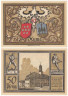  Бона. Германия. Аума 50 пфеннигов 1921 год. Городская ратуша. Нотгельд. (XF) 