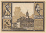  Бона. Германия. Аума 50 пфеннигов 1921 год. Городская ратуша. Нотгельд. (XF) 