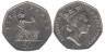  Великобритания. 50 пенсов 1997 год. 