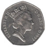  Великобритания. 50 пенсов 1997 год. 