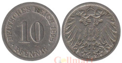 Германская империя. 10 пфеннигов 1898 год. (D)
