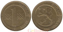 Финляндия. 1 марка 1994 год. Герб.