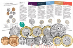 Великобритания. Годовой набор монет 2019 год. (13 штук)
