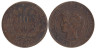  Франция. 10 сантимов 1887 год. 