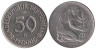  ФРГ. 50 пфеннигов 1989 год. (D) 