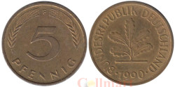 ФРГ. 5 пфеннигов 1990 год. (F)