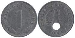 Германия - Третий рейх. 1 рейхспфенниг 1941 год. (A)