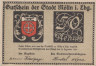  Бона. Германия. Мёльн 50 пфеннигов 1921 год. Герб. Нотгельд. (XF) 