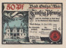  Бона. Германия. Бад-Зульца 50 пфеннигов 1921 год (серия C). Нотгельд. (XF) 
