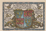  Бона. Германия. Тегернзе 20 пфеннигов 1921 год. Нотгельд. (XF) 