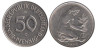 ФРГ. 50 пфеннигов 1985 год. (D) 